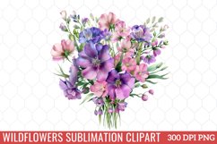 Wildflowers Sublimation Clipart Product Image 1