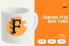 Heirloom Petal Boho Floral Monogram Product Image 1