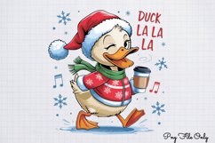 Funny Christmas Duck Sublimation Clipart PNG Product Image 1