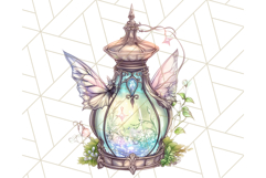 Gothic Fairy &amp; Potion Clipart, Dark Fantasy PNG Printable Product Image 4