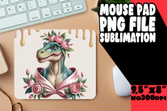 BLISSFUL MOUSE PAD INSPIRATIONAL DESIGN, Cute Dino Product Image 1