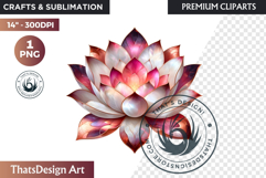 Pink Rose Gold flower Clipart, Abstract Flowers Wedding PNG Product Image 1