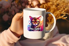 Funny Cat Sarcastic Quote Clipart Sublimation #16 Product Image 2