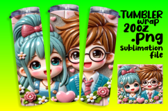 Custom Wraps for 20oz Tumbler , 3D Characters Product Image 1