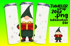 Holiday Gnome Tumbler Wrap 20oz Christmas PNG Product Image 1