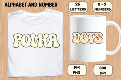 Polka Dots Alphabet Letters &amp; Numbers Clipart PNG 300DPI Product Image 6