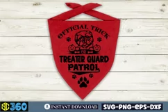 Official trick or treater guard patrol SVG, Halloween Dog Product Image 3