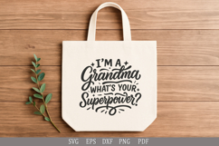 Humorous Grandma Quote, Mother&#039;s Day Shirt Design SVG PNG Product Image 5