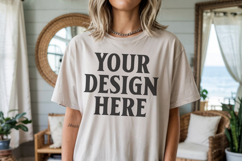 Comfort Colors 1717 Ivory T-Shirt Mockup Product Image 1