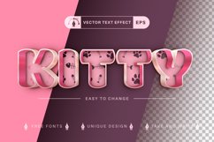 Cat Double Color Editable Text Effect, Font Style Product Image 1