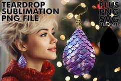 Enchanting Teardrop Treasures: Sublimation Magic Product Image 1