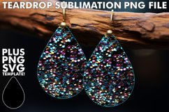 Cosmic Allure: Sublimation Star Pattern Earrings Product Image 1
