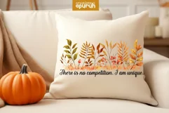Autumn Floral Motivational Quotes Sublimation 16 Product Image 1