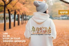 Autumn Floral Motivational Quotes Sublimation 16 Product Image 2