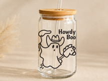 Howdy Boo SVG, Cowboy Ghost SVG Spooky Rodeo Halloween Shirt Product Image 5