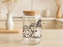 Cowboy Cookie Clipart Funny Milk SVG Product Image 4