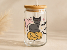 Ghost Halloween SVG Black Cat Ghost PNG Ghost Cat SVG Cut Product Image 7