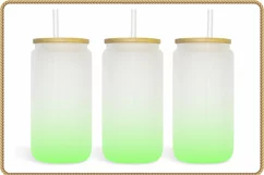 Ombre Summe 16oz Libby Glass Can Tumbler Wrap Product Image 1