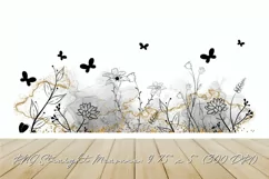 Flowers Butterfly 16oz Libby Glass Can Tumbler Wrap Product Image 2