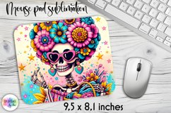 Trendy Skeleton Mouse Pad, Sarcastic Quote Mouse Pad Product Image 1