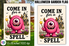 Halloween Garden Flag, Come In For A Spell Product Image 1