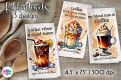 Coffee Cocktails Kitchen Towel Bundle, Coffee Lover Prints Product Image 10