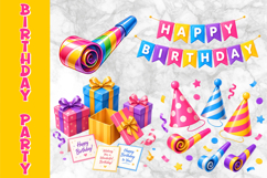 Birthday Accessories Clipart Bundle, Birthday Party Elements Product Image 18