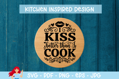 I kiss better than I cook SVG Product Image 1