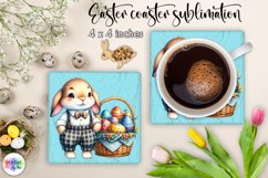 Easter Bunny Square Coaster Bundle | Vintage Easter Coaster Product Image 19