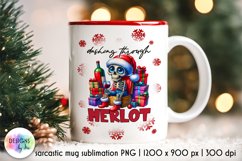Funny Christmas Mug Designs Bundle, Funny Skeleton Santa PNG Product Image 18