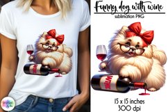 Funny Dog Sublimation Bundle, Funny Wine Quotes Bundle Product Image 3