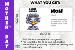 Funny Mother Day Mug Wrap, MOM Time Humor PNG Product Image 2
