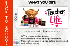Funny Teacher Mug Wrap Sublimation, Back to School Product Image 2