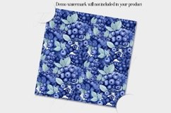 16 Seamless Watercolor Blueberries Fruit Farm Digital Papers Product Image 2