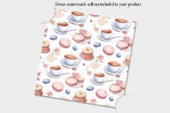 16 Seamless Watercolor Coffee Time Breaktime Digital Papers Product Image 3