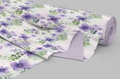 16 Seamless Watercolor Romantic Lilac Flowers Digital Papers Product Image 5