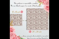 16 Seamless White and Brown Christmas Winter Digital Papers Product Image 6