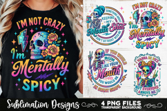 Funny Skeletons Sarcastic Retro PNG Sublimation Product Image 3
