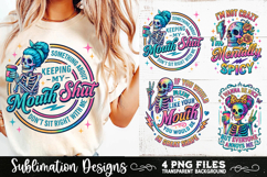 Funny Skeletons Sarcastic Retro PNG Sublimation Product Image 8