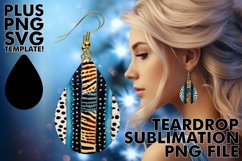 Western Watercolor Sunflower Earrings Art Product Image 1