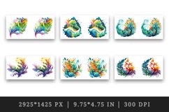 16 watercolor abstract nature, the organic beauty of swirling patterns and vibrant colors in nature&#039;s tapestry design wrap sublimation bundle for mug