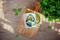 16 watercolor abstract nature, the organic beauty of swirling patterns and vibrant colors in nature&#039;s tapestry design wrap sublimation bundle for mug