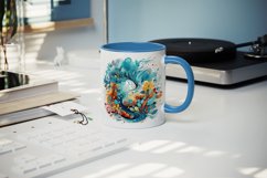 16 watercolor abstract nature, the organic beauty of swirling patterns and vibrant colors in nature&#039;s tapestry design wrap sublimation bundle for mug
