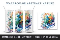 16 watercolor abstract nature the organic beauty of swirling patterns and vibrant colors in nature tapestry design wraps sublimation for customize your tumbler