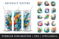 16 watercolor abstract nature the organic beauty of swirling patterns and vibrant colors in nature tapestry design wraps sublimation for customize your tumbler