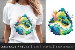 16 watercolor abstract nature the organic beauty of swirling patterns and vibrant colors in nature&#039;s tapestry sublimation print designs clipart bundle