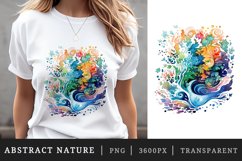16 watercolor abstract nature the organic beauty of swirling patterns and vibrant colors in nature&#039;s tapestry sublimation print designs clipart bundle
