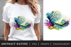 16 watercolor abstract nature the organic beauty of swirling patterns and vibrant colors in nature&#039;s tapestry sublimation print designs clipart bundle