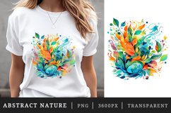 16 watercolor abstract nature the organic beauty of swirling patterns and vibrant colors in nature&#039;s tapestry sublimation print designs clipart bundle