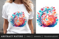16 watercolor abstract nature the organic beauty of swirling patterns and vibrant colors in nature&#039;s tapestry sublimation print designs clipart bundle